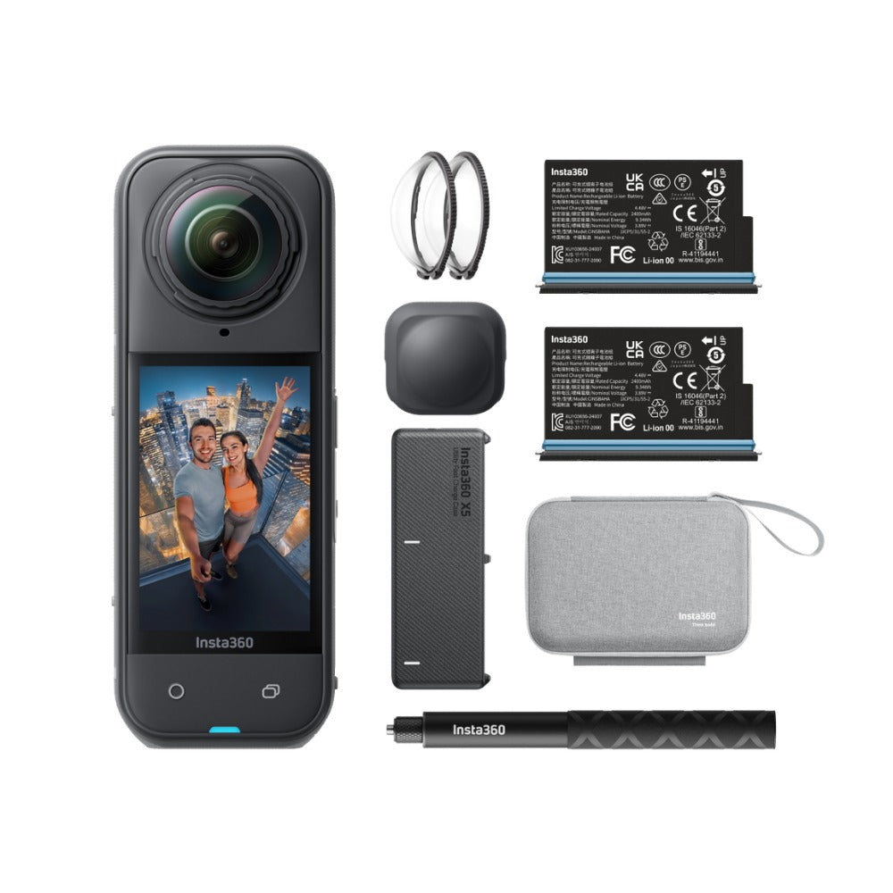 Insta360 X5 Essentials Bundle — accesorios incluidos