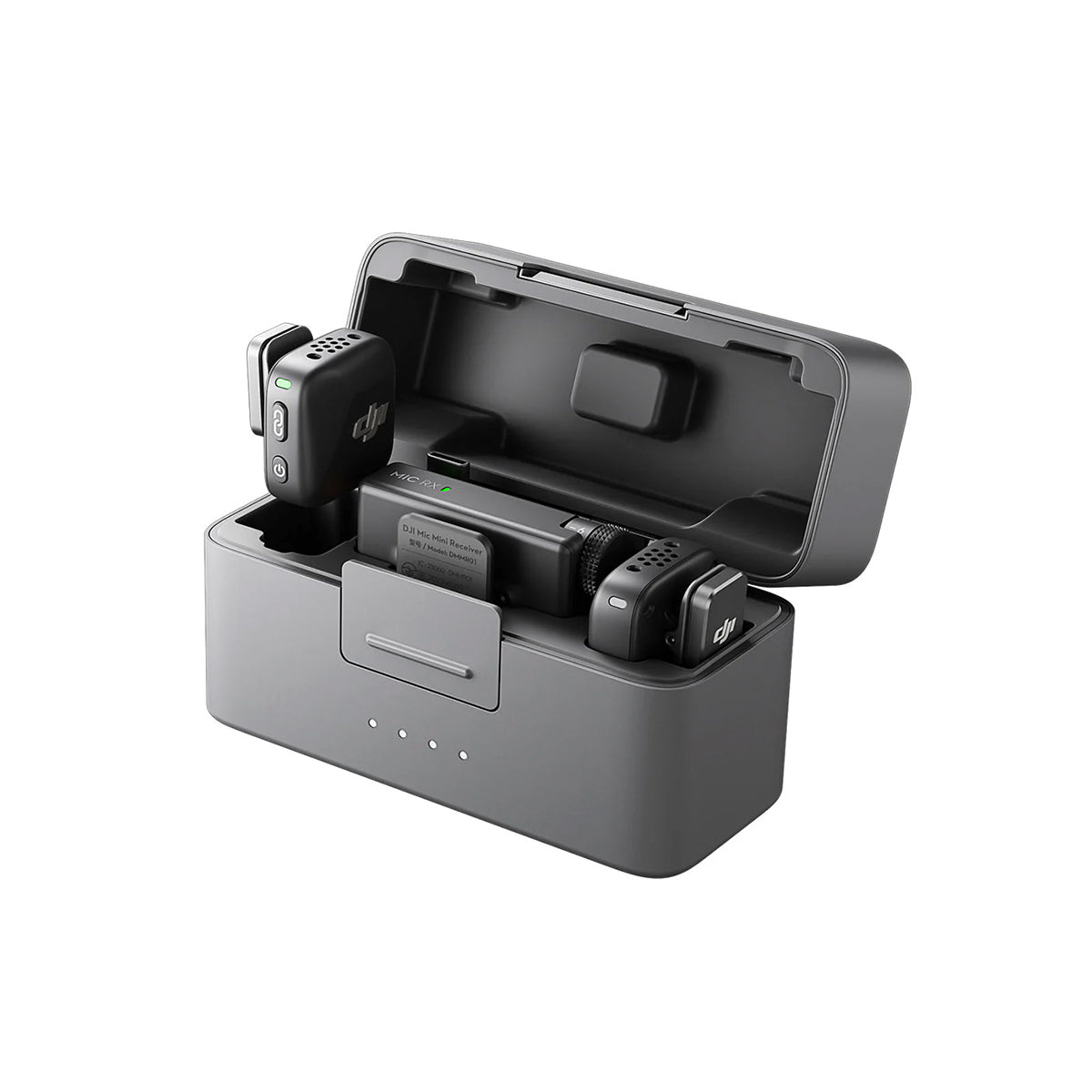 Sistema Inalámbrico DJI Mic Mini — 2 Transmisores + Receptor + Estuche de Carga
