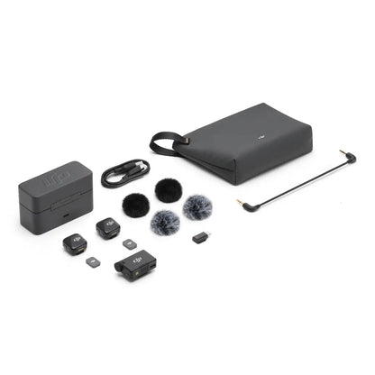 Sistema Inalámbrico DJI Mic Mini — 2 Transmisores + Receptor + Estuche de Carga