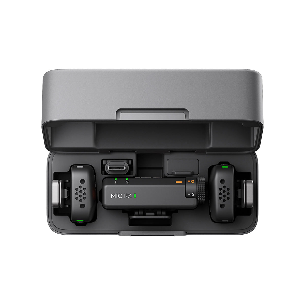 Sistema Inalámbrico DJI Mic Mini — 2 Transmisores + Receptor + Estuche de Carga
