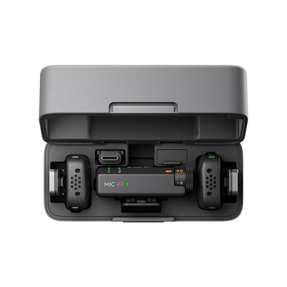 Sistema Inalámbrico DJI Mic Mini — 2 Transmisores + Receptor + Estuche de Carga