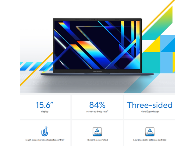 ASUS Vivobook 15 F1504VA-BS51T — Vista de puertos y conectividad