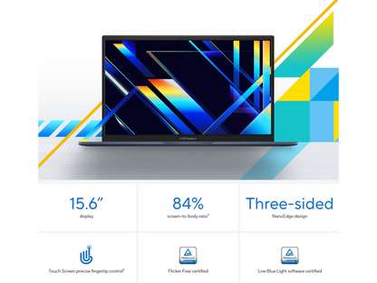 ASUS Vivobook 15 F1504VA-BS51T — Vista de puertos y conectividad