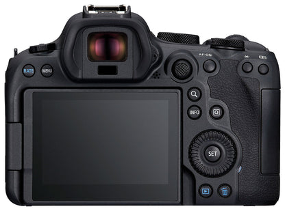 Canon EOS R6 Mark II — vista posterior