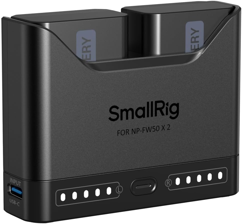 Kit 2 Baterías y Cargador SmallRig NP-FW50 para Sony
