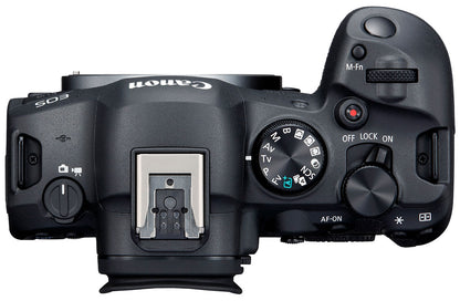 Canon EOS R6 Mark II — vista superior