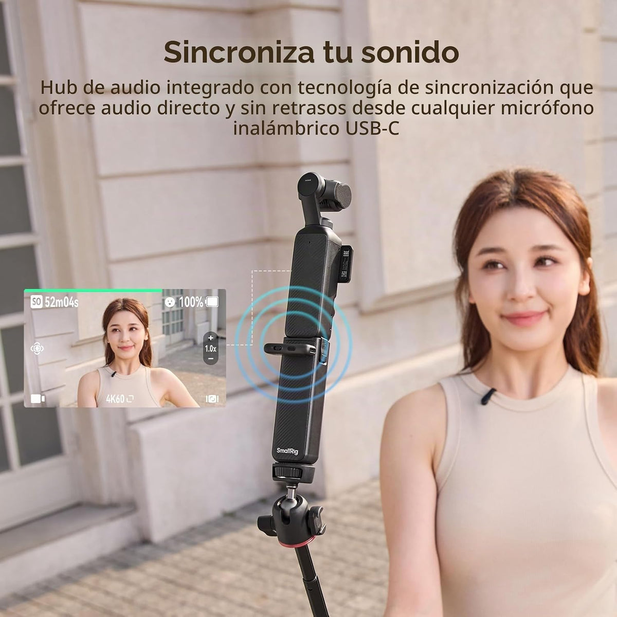Battery Grip Power Bank SmallRig para DJI Osmo Pocket 4/3