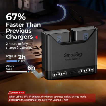 Kit 2 Baterías y Cargador SmallRig NP-FW50 para Sony
