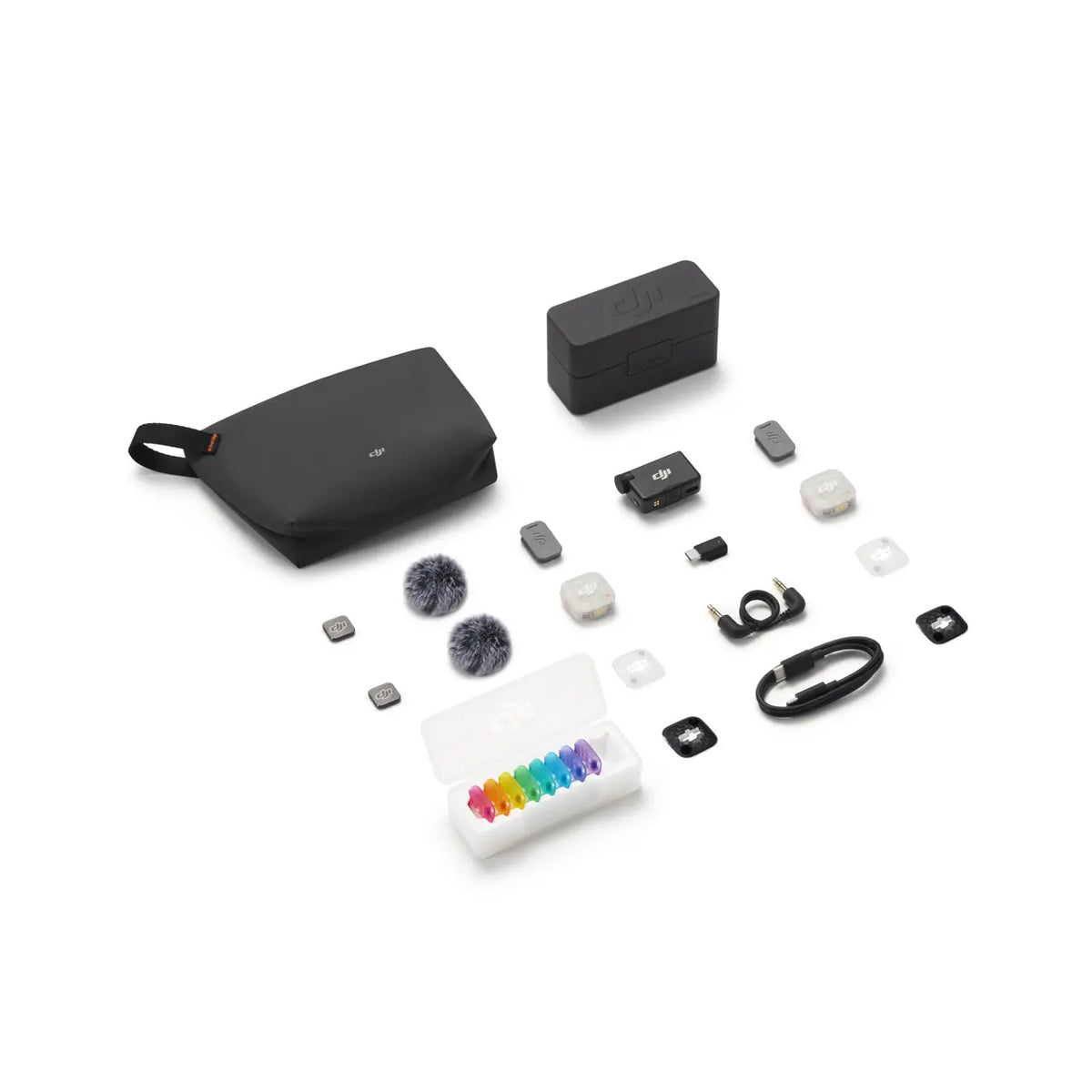 DJI Mic Mini 2S — contenido de la caja