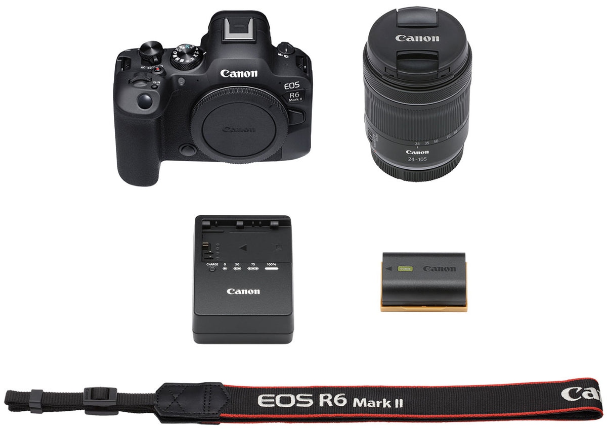 Canon EOS R6 Mark II kit — accesorios incluidos
