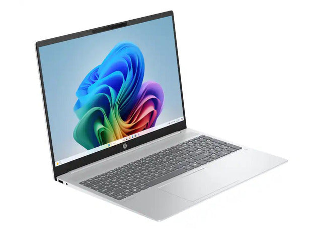HP OmniBook 5 Touch 16" — Vista trasera color Glacier Silver