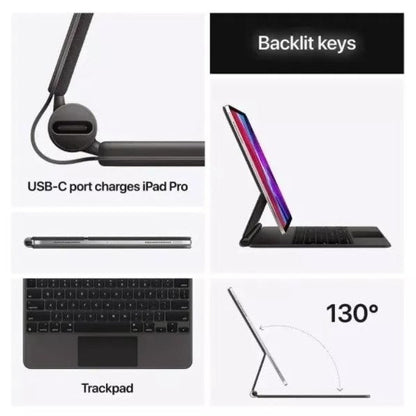 Apple Magic Keyboard Para iPad Pro 12.9 Negro Teclado Ingles - Tecno Outlet Colombia