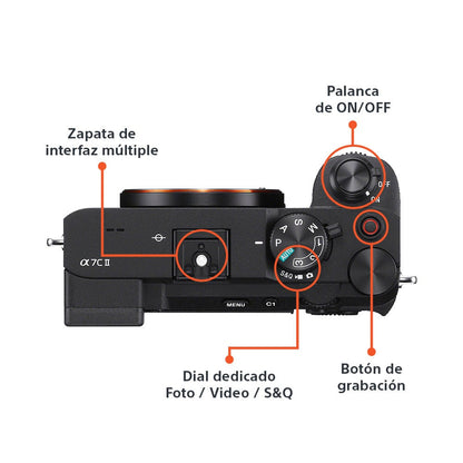 Cámara Sony a7C II (BODY) | Cámara Sony Mirrorless para Vlogs y Video