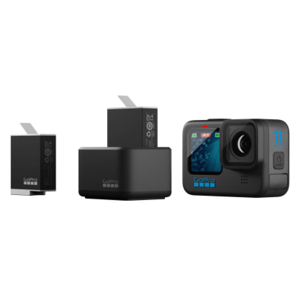 Accesorio Gopro Cargador Dual +2 Baterías Enduro Para Hero 12 11 10 9 - Tecno Outlet Colombia