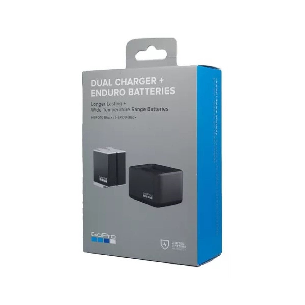 Accesorio Gopro Cargador Dual +2 Baterías Enduro Para Hero 12 11 10 9 - Tecno Outlet Colombia