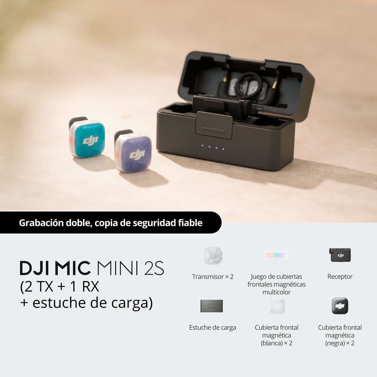 DJI Mic Mini 2S — estuche de carga