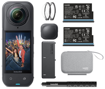 Insta360 X5 Essentials Bundle — contenido del kit