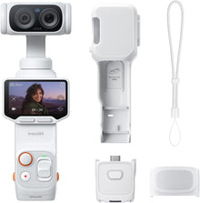 Insta360 Luna Ultra — cámara gimbal dual lente Leica vista frontal