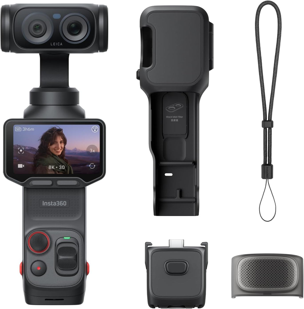 Insta360 Luna Ultra Combo — cámara y accesorios incluidos