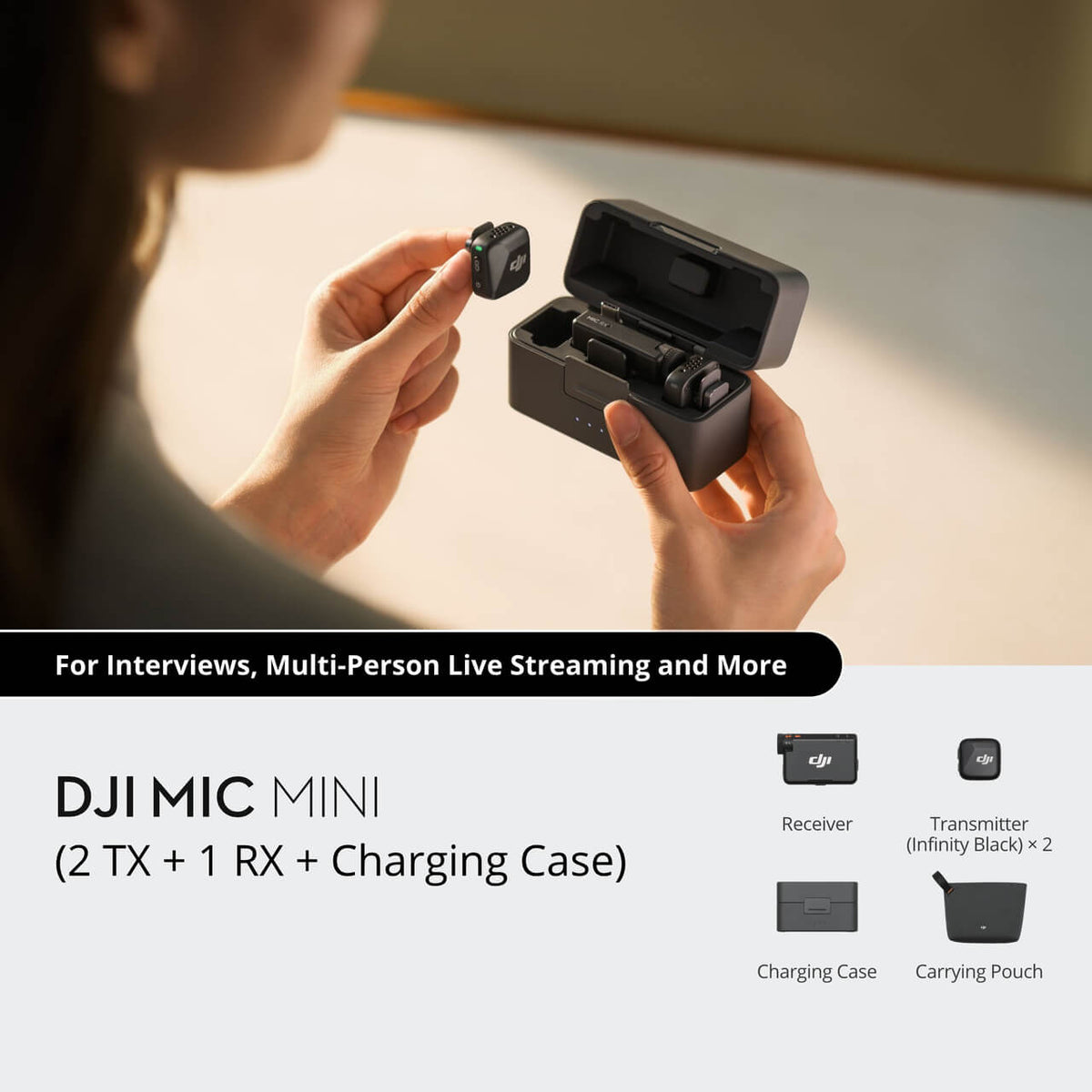 DJI Mic Mini - Receptor y transmisor