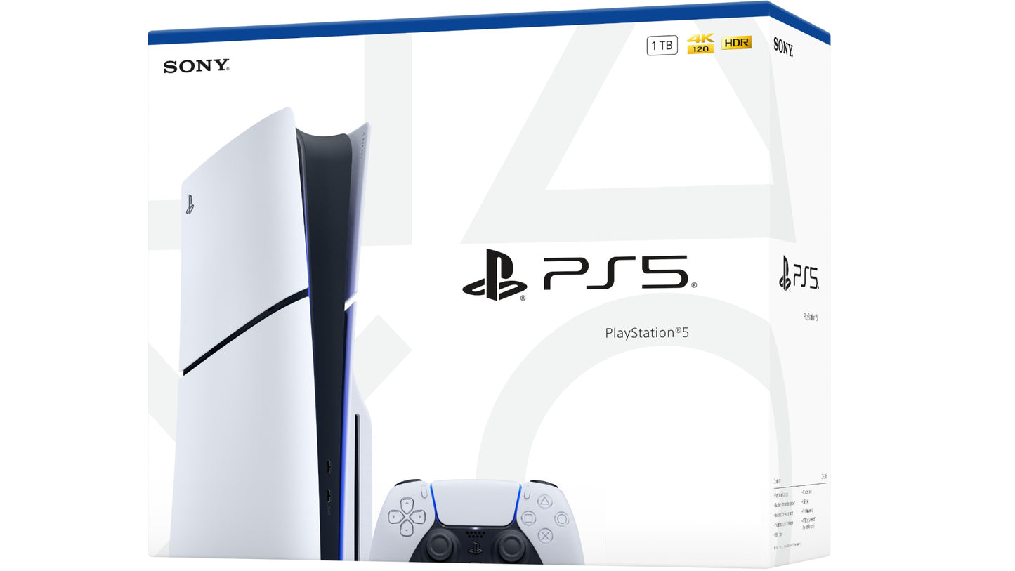 PlayStation 5 Slim Disc Edition 1TB — Vista frontal oficial