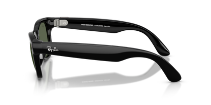 Ray-Ban Meta Wayfarer Gen 2 Shiny Black G15 Green - Lateral