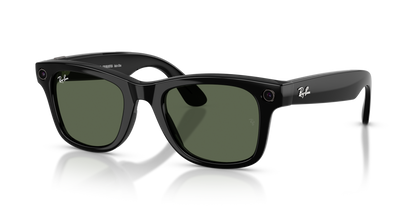 Ray-Ban Meta Wayfarer Gen 2 Shiny Black G15 Green - Vista Cuarto