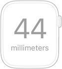 Apple Watch SE 3 44mm Midnight — Tamaño y dimensiones