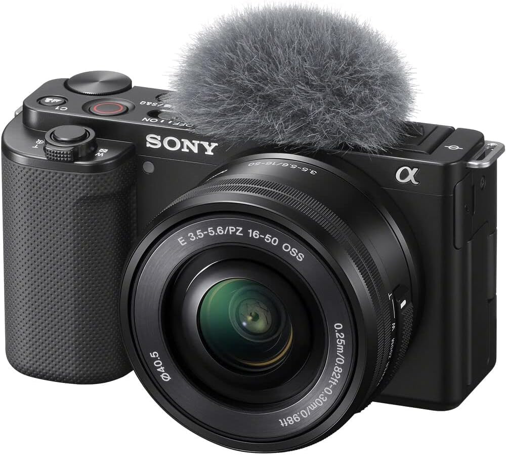 Sony ZV-E10 II negra con lentes 16-50mm y 55-210mm