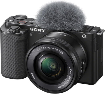 Sony ZV-E10 II negra con lentes 16-50mm y 55-210mm